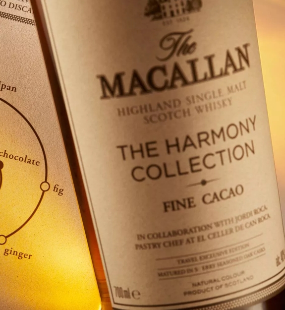 The Macallan Harmony Collection Fine Cacao Mood Shot Bottle and Tasting Notes