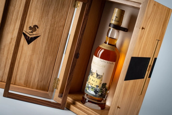 The Macallan Anecdotes of Ages: A New Era of Advertising Bottle and pack mood shot