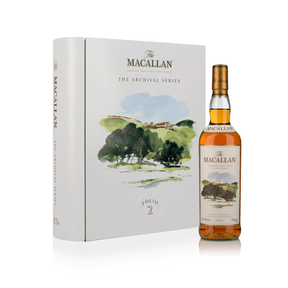 The Macallan Archival Series Folio 2 Book and Bottle