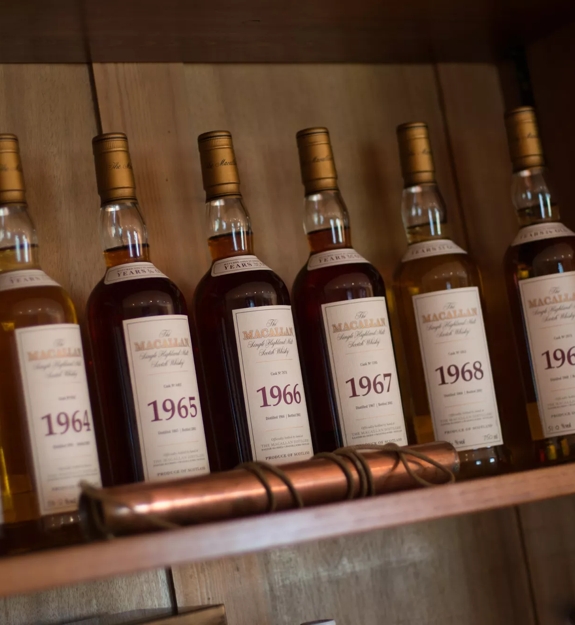 The Macallan Fine and Rare Collection Display