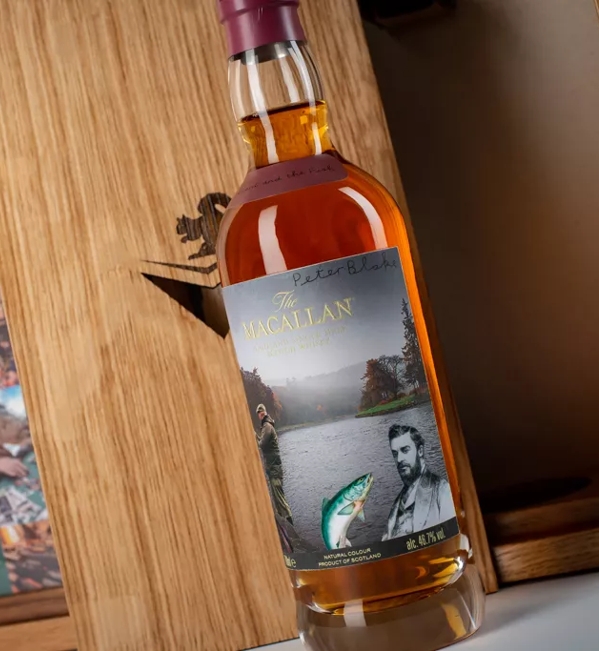 The Macallan Anecdotes of Ages Collection: The Giant and The Fish Mood Shot Bottle out Box