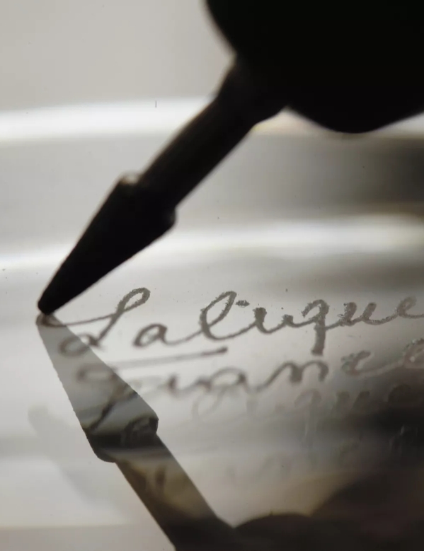 The Macallan Lalique Production Signature Being Carved