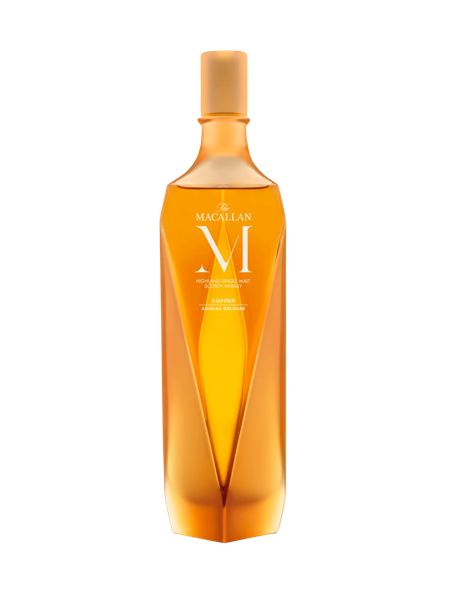 The Macallan M Copper 2023 whisky bottle shot