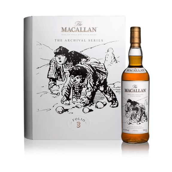 The Macallan Archival Series Folio 3 Pack and Bottle 700ml