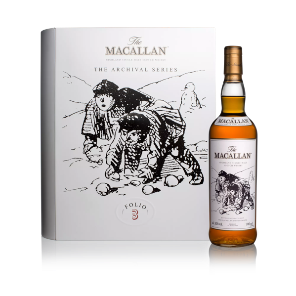 The Macallan Archival Series Folio 3 Pack and Bottle 700ml