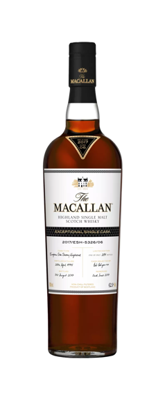 the macallan exceptional single cask whisky bottle