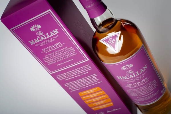 The Macallan Edition No.6 Bottle and Pack Atmospheric 
