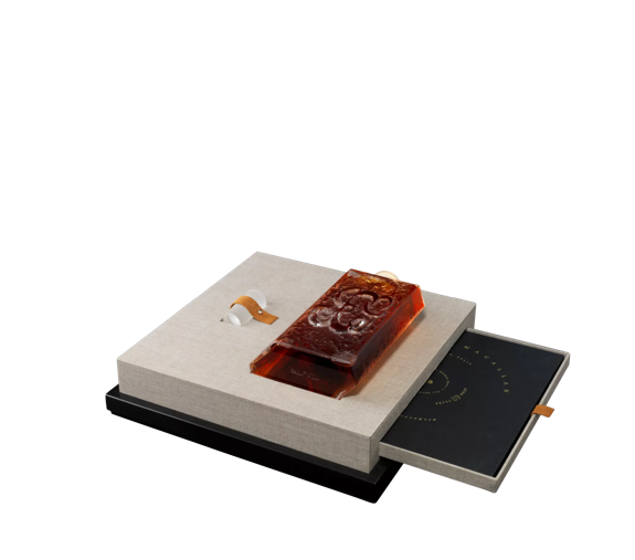 the macallan 62 years old whisky bottle and box