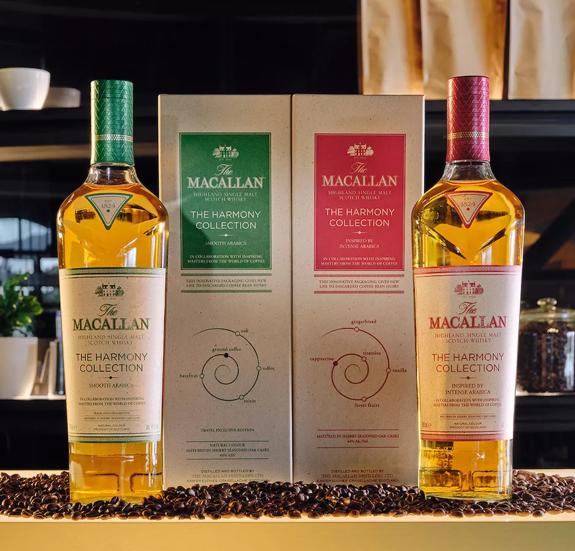 The Macallan Intense Arabica Harmony and Smooth Arabica on Coffee Beans