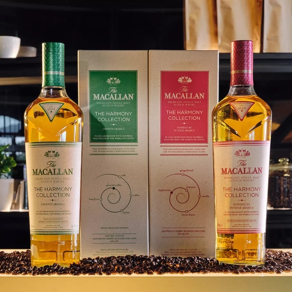 The Macallan Intense Arabica Harmony and Smooth Arabica on Coffee Beans