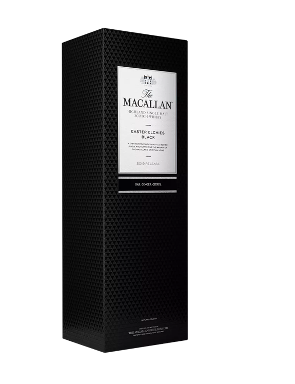 The Macallan Easter Elchies Black Pack Angled 2019