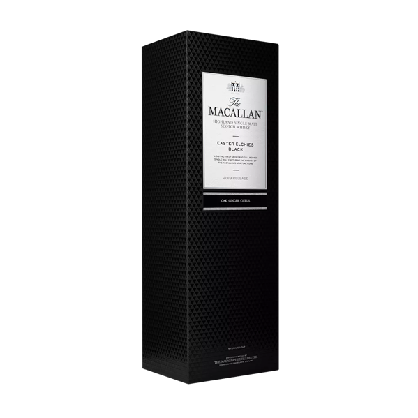The Macallan Easter Elchies Black Pack Angled 2019