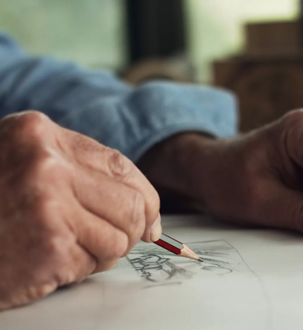 Tales of The Macallan drawing of bottle by Andrew Davidson